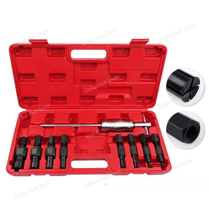 

9-Piece Internal Bearing Puller Set - Blind Hole Bearing Slide Hammer Puller Kit for Removing Inner Bearings