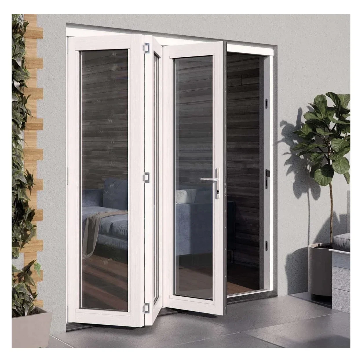 cheap price folding door wholesale Balcony bi fold doors with  aluminum folding door