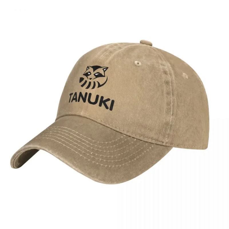 Tanuki-Boné de beisebol jeans japonês unisex, boné snapback impresso bonito, chapéus casuais hip hop, guaxinim, cachorro, skate, primavera