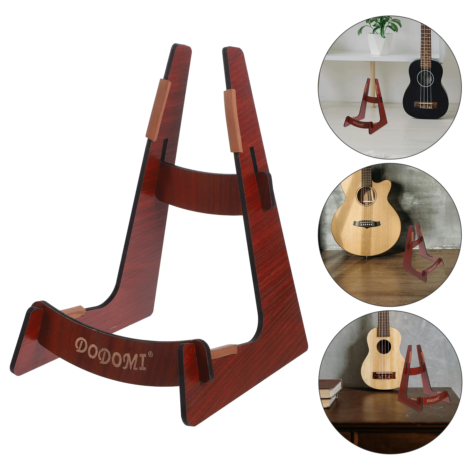 

Guitar Banjo Guitar Floor Bracket Mandolin Sand Wooden Floor Guitar Rack Ukulele Holder for Home Shop Violin Display