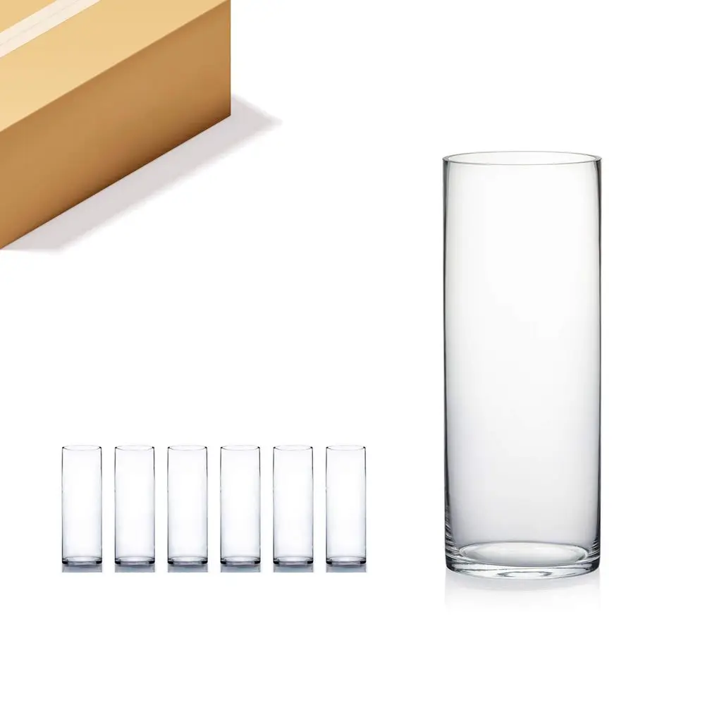 Cylinder Cylinder Vase Bulk, Width 6, Height 16, Clear Glass Container Terrarium Candle Holder for Wedding Centerpiece, Party Event, Hom - Aliexpress Deal