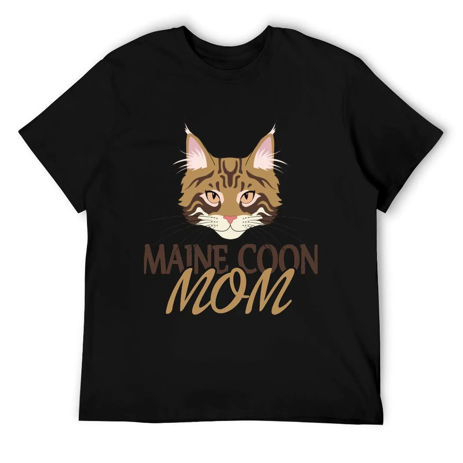 

Maine Coon Mom T-Shirt t shirts for man cotton funny t shirt men 100% cotton luxury brand T-Shirt