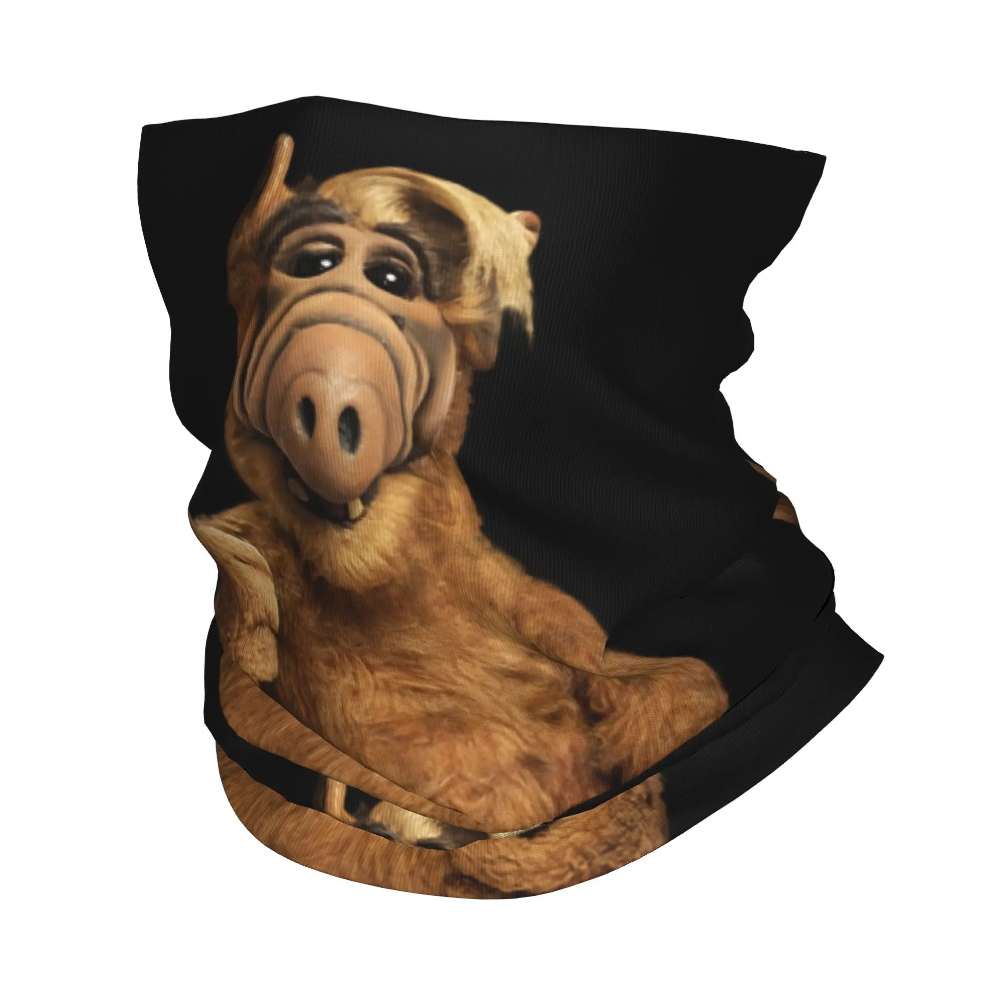 Alf Thumbs Up Bandana Winter Neck Warmer Men Windproof Wrap Face Scarf for Ski Alien Life Form Sci Fi Tv Show Gaiter Headband