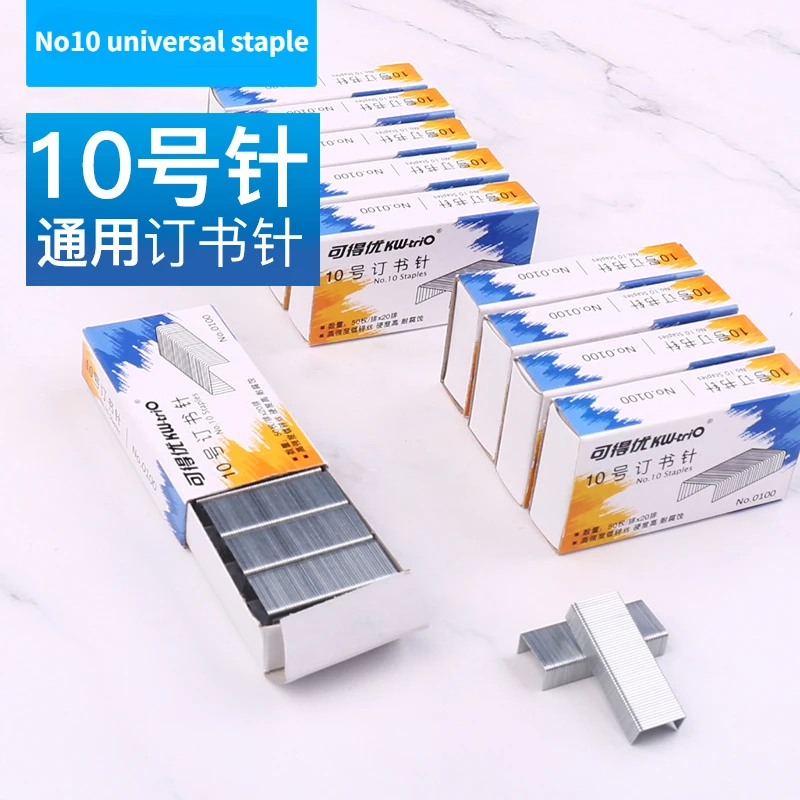 Rendezett no10 staples 1000 count/box Ezüst- Fém Épületszárny Tűzőgép Kötelező gépi Hivatali székhely Iskolaépület Anyagellátás