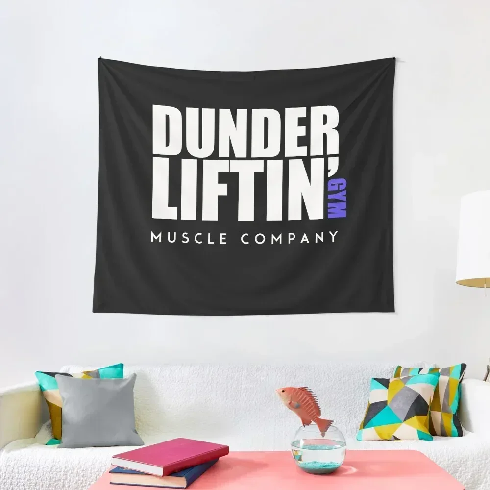 Dunder Lifting Gym Muscle Company - Dark version Tapestry Decoration For Rooms Room Decor Tapestry