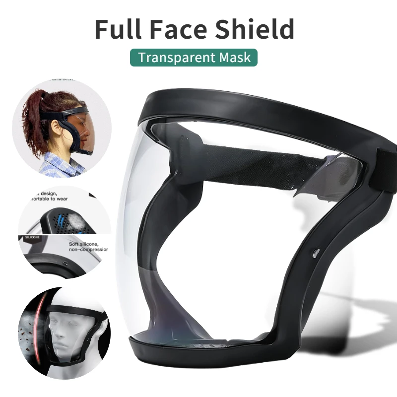 

Faceshield Eyeshield Dust Cover Transparent Moto Cycling Windproof Mask Full Face Dustproof Anti-wind Welding Safety Glasses