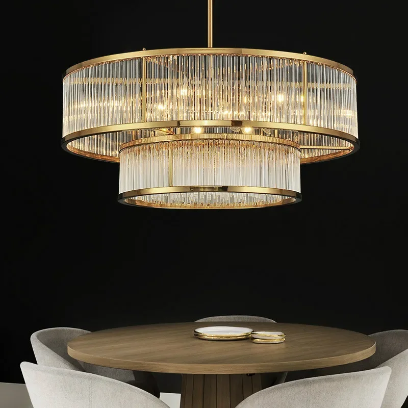 Modern Luxury E14 Led Pendant Lights Lustre Foyer Suspend Lamp Home Decor Led Luminarias  Hanging Lamp Indoor Lighting