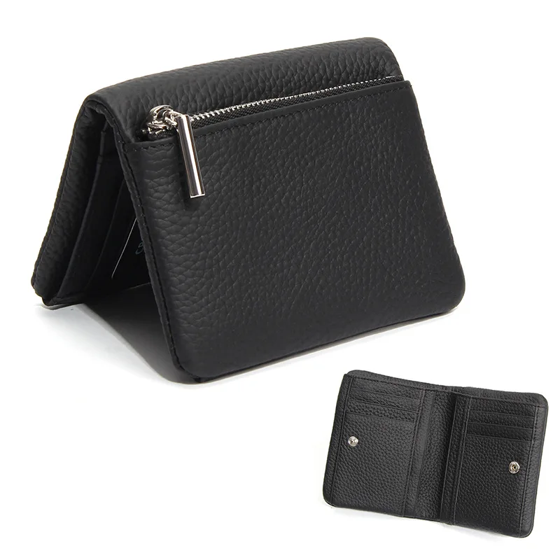 New Trendy Short-style Two-fold Wallet - Multi-functional, Lightweight, Small Purse with Large Capacity for Bills and Coins.