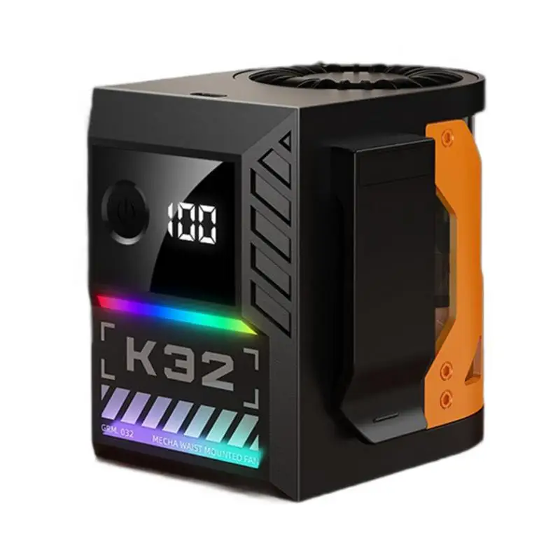 

Waist Fan Mini Waist Fan With 5 Speeds Fast Cooling Mini Electric Fan Hand-Free Belt Fan For Farms Hiking Working Outdoor