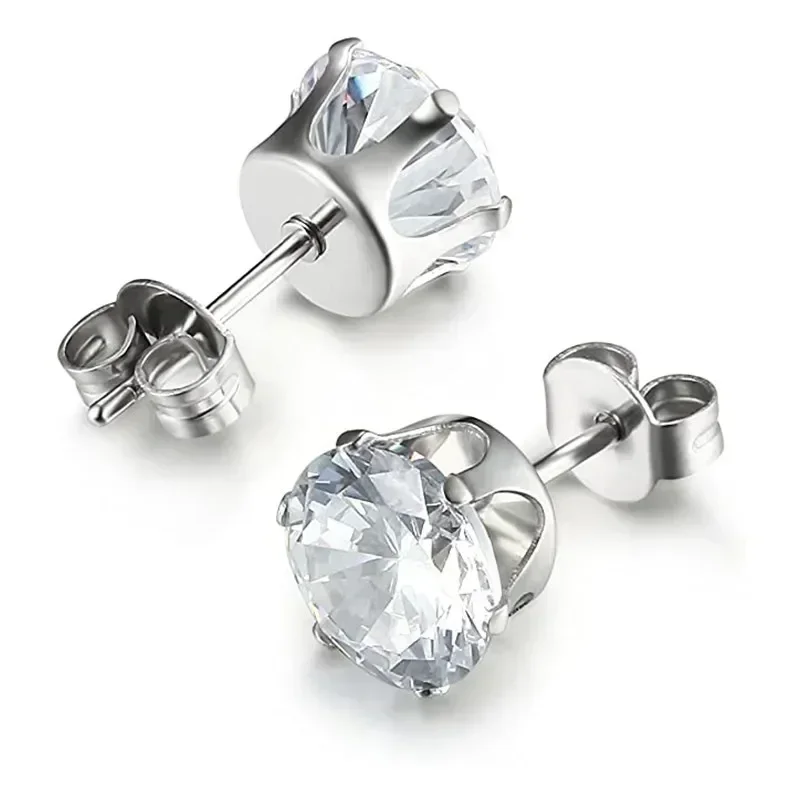 Dazzling Zircon Inlaid Earrings Light Luxury Personality Sparkling Elegance Commuting Jewelry