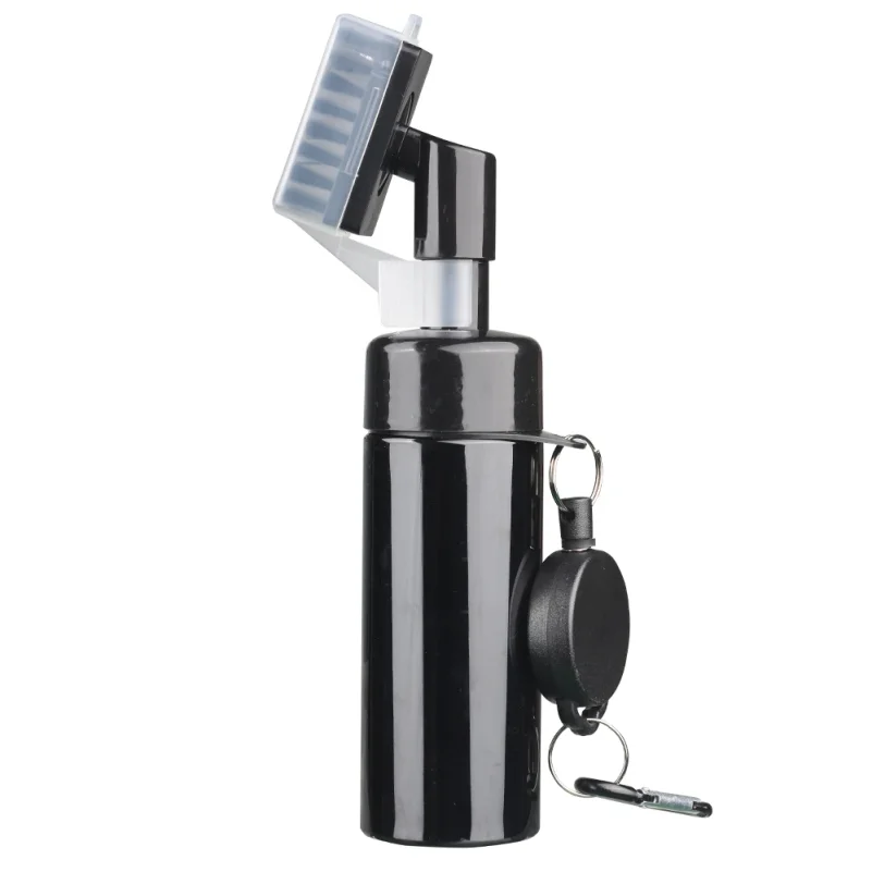 Golf club head cleaning groove brush with retractable buckle for easy carrying Clean golf club brush with leakproof liquid stora