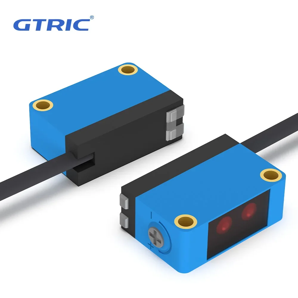 GTRIC Optical photo Switch NPN PNP NO+NC Sensing 300mm BGS Diffuse infrared Square Background Suppression Photoelectric Sensors