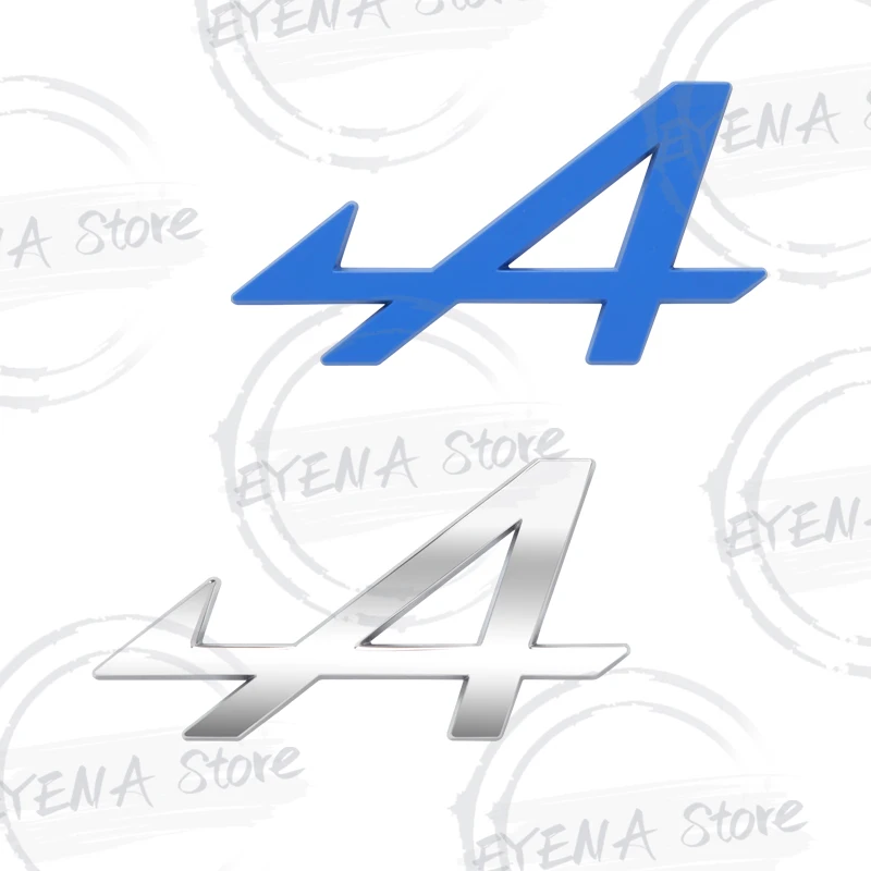 For A Letter Logo Megane 2 3 4 5 Duster Espace Logan Clio RS Laguna 2 Captur Grille Metal Badge Stickers Car Rear Trunk Emblem