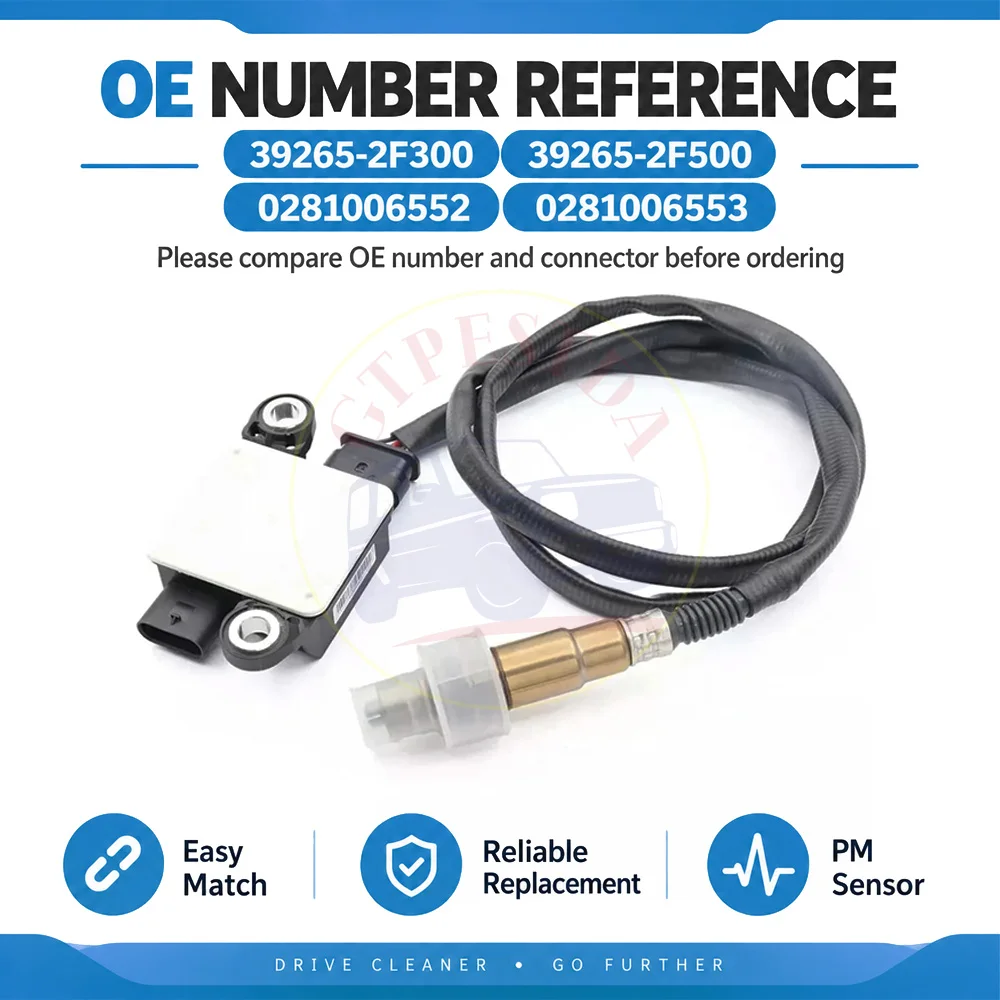 39265-2F300 Diesel PM Particulate Matter Sensor 39265-2F500 0281006552 For Kia Sorento Hyundai Santa Fe 2.0 2.2 CRDi 2015-2020
