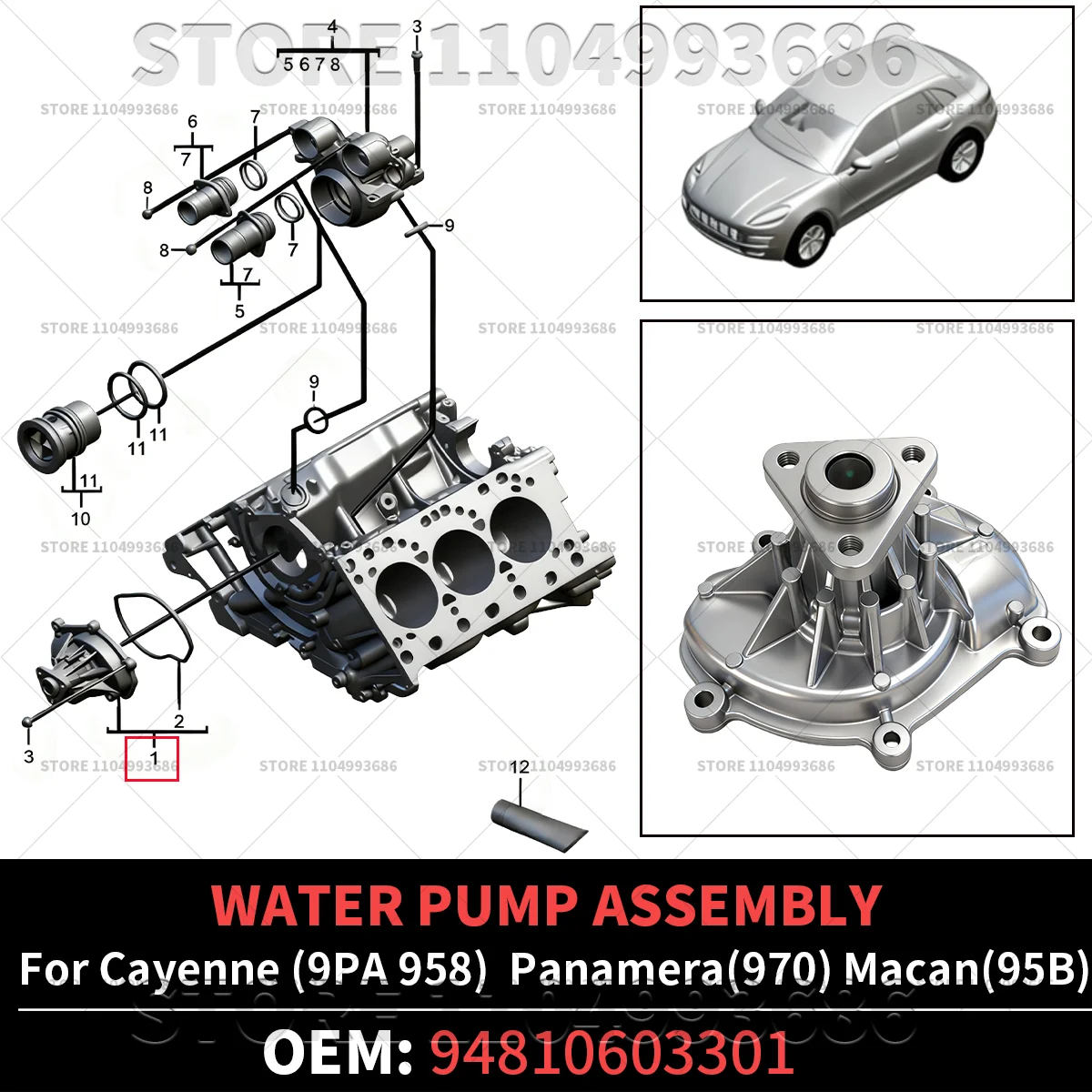 pour-porsche-2008-2018-cayenne-958-9pa-2010-2016-panamera-970-2016-2018-macan-95b-ensemble-de-pompe-a-eau-oem-94810603301