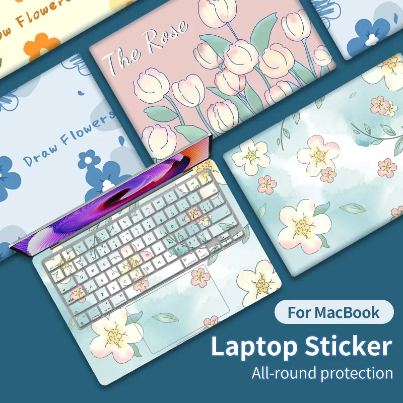 

Laptop Protective Skin for Macbook air 13.6 A2681 M2 Decals color Stickers M1 A2338 A2442 A2485 11 15.4 pro16 inch Full Body 14