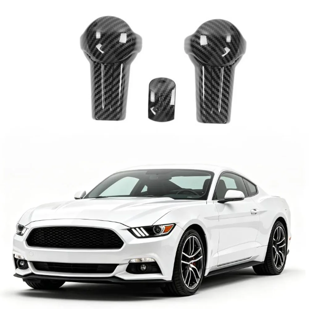 Interior Trim Upgrade Gear Shift Knob Cover Patch for 2016 For Ford For Mustang Featuring Textured and Secure Fit