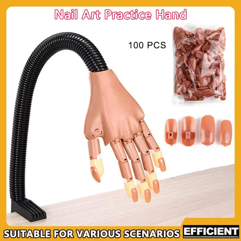 

Маникюрная практика, дизайн ногтей, акриловые типсы для ногтей с 100 шт., накладные ногти, оборудование для тренировки ногтей, инструменты для начинающих