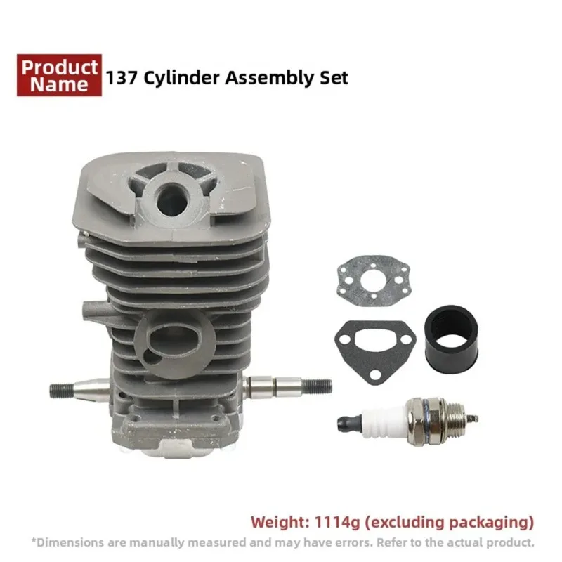 Aluminum Alloy Cylinder Kit Complete With Piston Cylinder Liner Rings For HUSHWA HU137/HU142 Chainsaw Replacement Parts