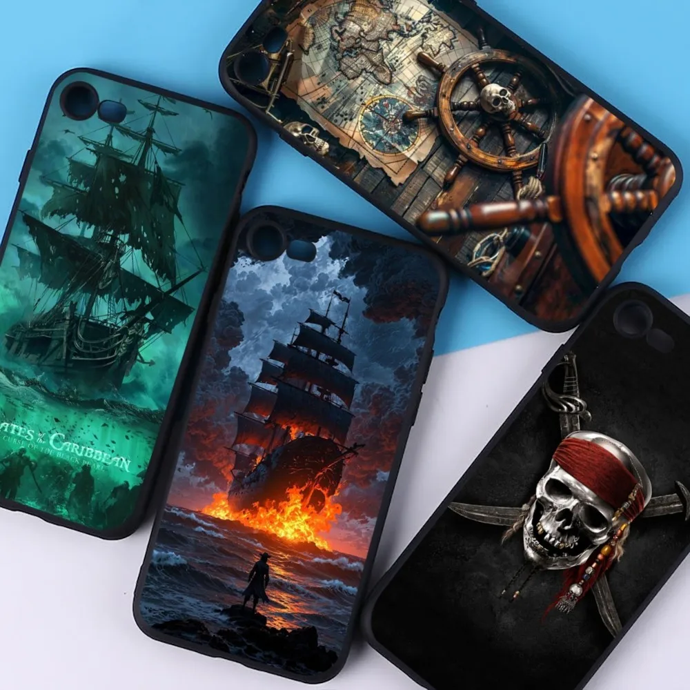 P-Pirates O-Of T-The C-Caribbean Phone Case For IPhone 16 15 8 7 6 6S Plus X SE XR XS 14 11 12 13 Mini Pro Max Mobile Case