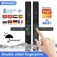 Tuya App Control Wifi Lock Fingerprint Read Double-sided IP67 Waterproof Smart Door Lock