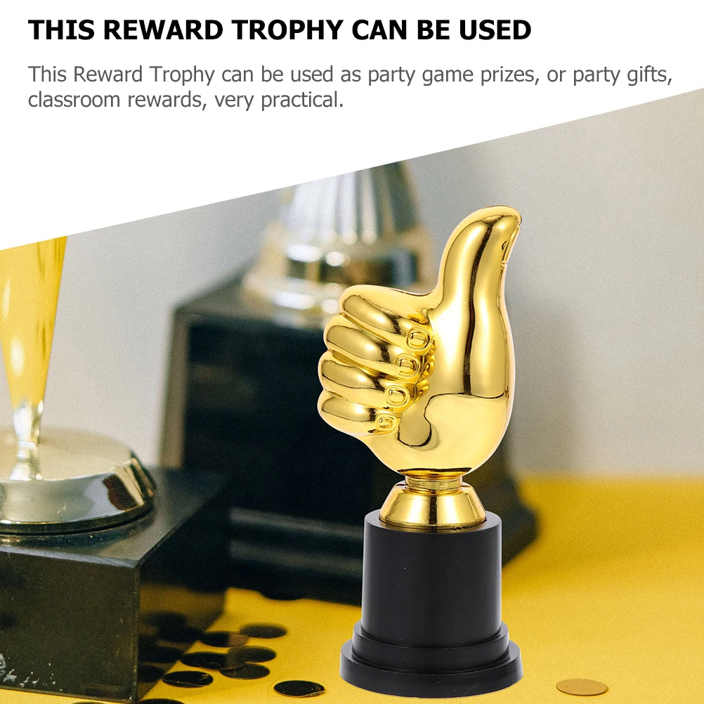 

4pcs Premium Thumb Reward Prize Competition Award For Soccer Basketball Trophy Plastic Trophy Classroom Motivation