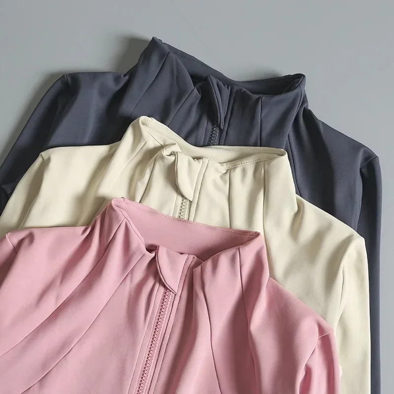 요가복 윈드브레이커 스포츠웨어 여성 러닝 긴팔 스웨트셔츠 스포츠 재킷 탑 여성 운동복 탑스 액티브웨어