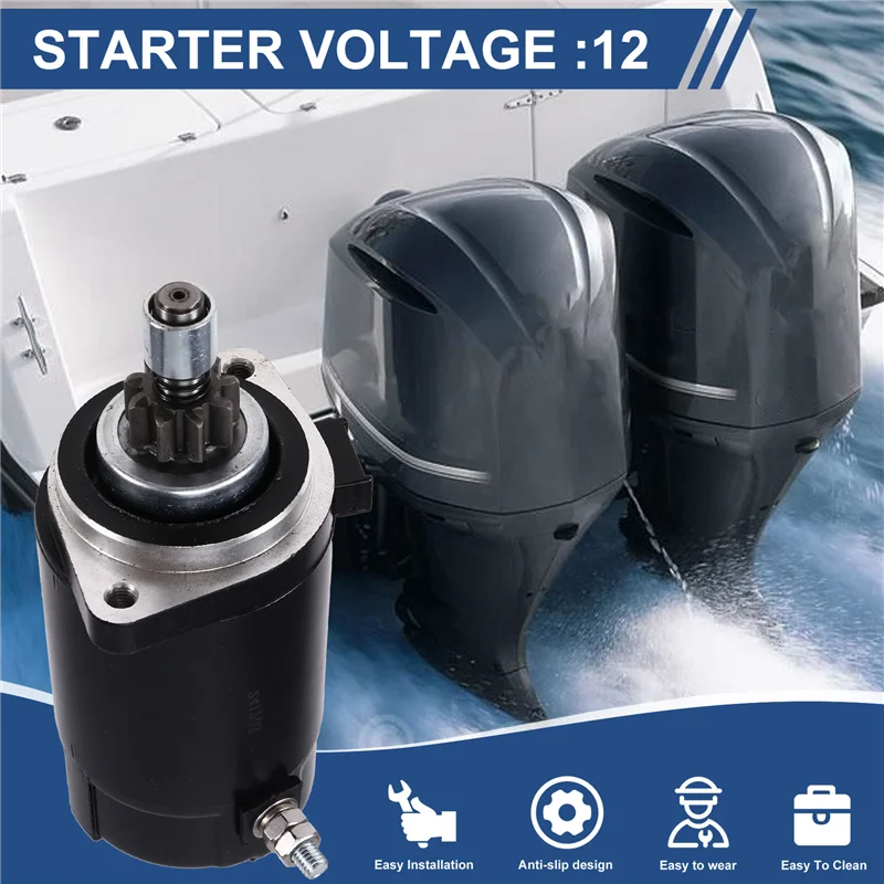 

6E5-81800-10 6E5-81800-11-00 6E5-81800-12-00 Стартер для подвесного мотора Yamaha 1984-2002, 40HP-200HP S114-323 S114-323B