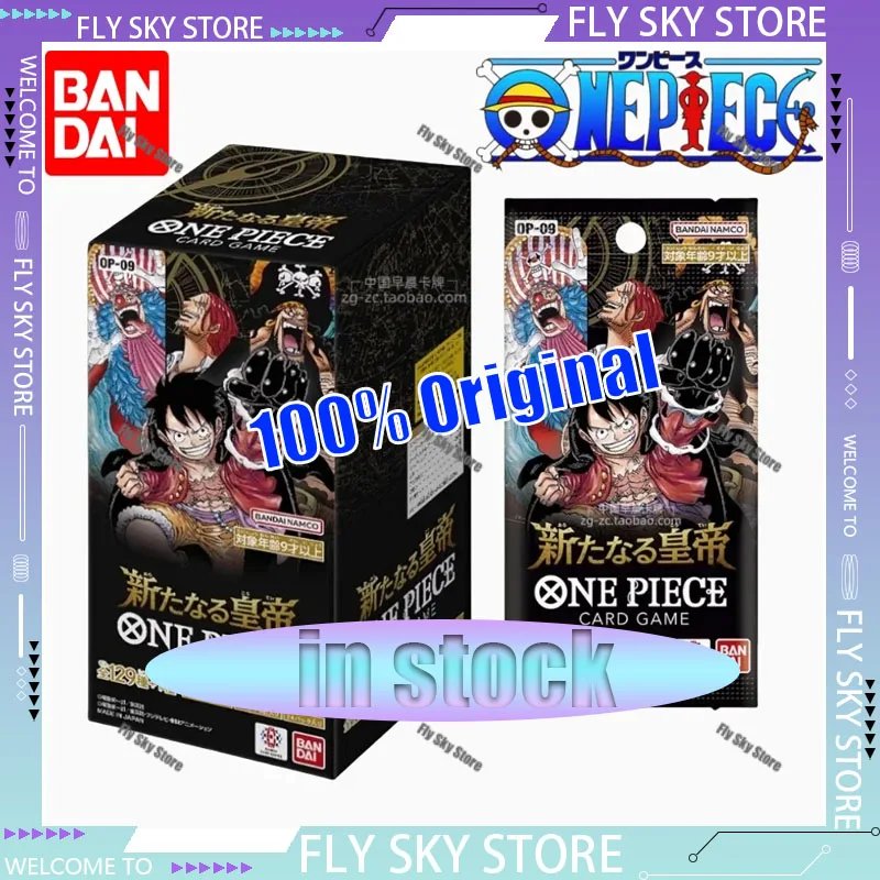 

In Stock Bandai One Piece OP-09 Booster Box Anime The End of The New World Original Japanese Version TCG Card Collection Cards
