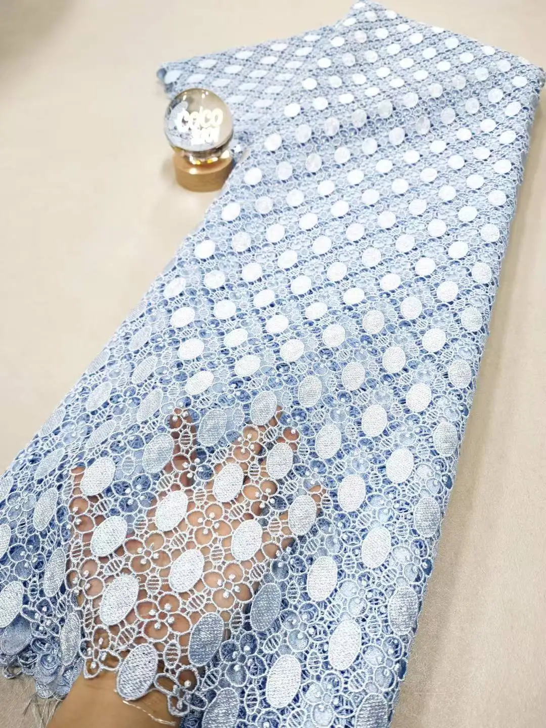 

Высококачественная африканская нигерийская тюлевая кружевная ткань с вышивкой и пайетками, французский гипюр для праздничных/свадебных платьев, 5 ярдов, коллекция 2026 года