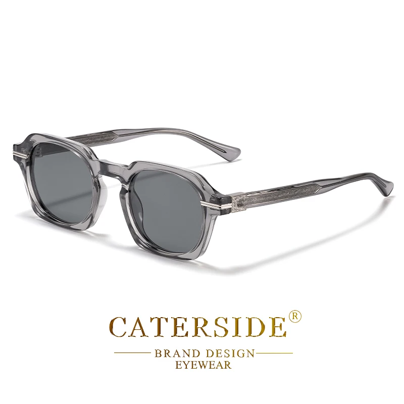 CATERSIDE Vintage Punk Herren-Sonnenbrille, Markendesign, Sonnenbrille mit kleinem Rahmen, Party, Reisen, modische Brille, Geschenk, ideale Wahl – Detail 13