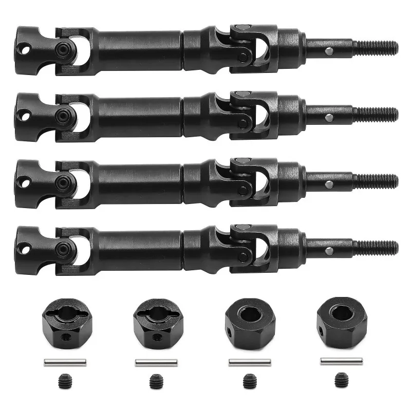 4 pezzi in acciaio albero motore anteriore e posteriore albero di trasmissione CVD per Trxs Mini Maxx Monster Truck RC auto parti di aggiornamento accessori