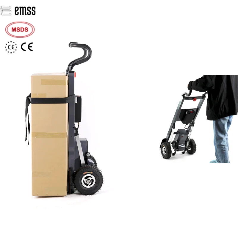 EMSS 140KG Load Trolley Wheels Heavy Duty Lifting Platform Electric Hand Truck Stair Climber