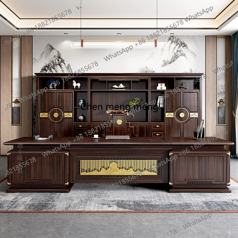 Wooden Beauty Office Desk Room Decor Professional Vintage Simple Office Desk Trendy Escritorio Oficina Postmodern Furniture