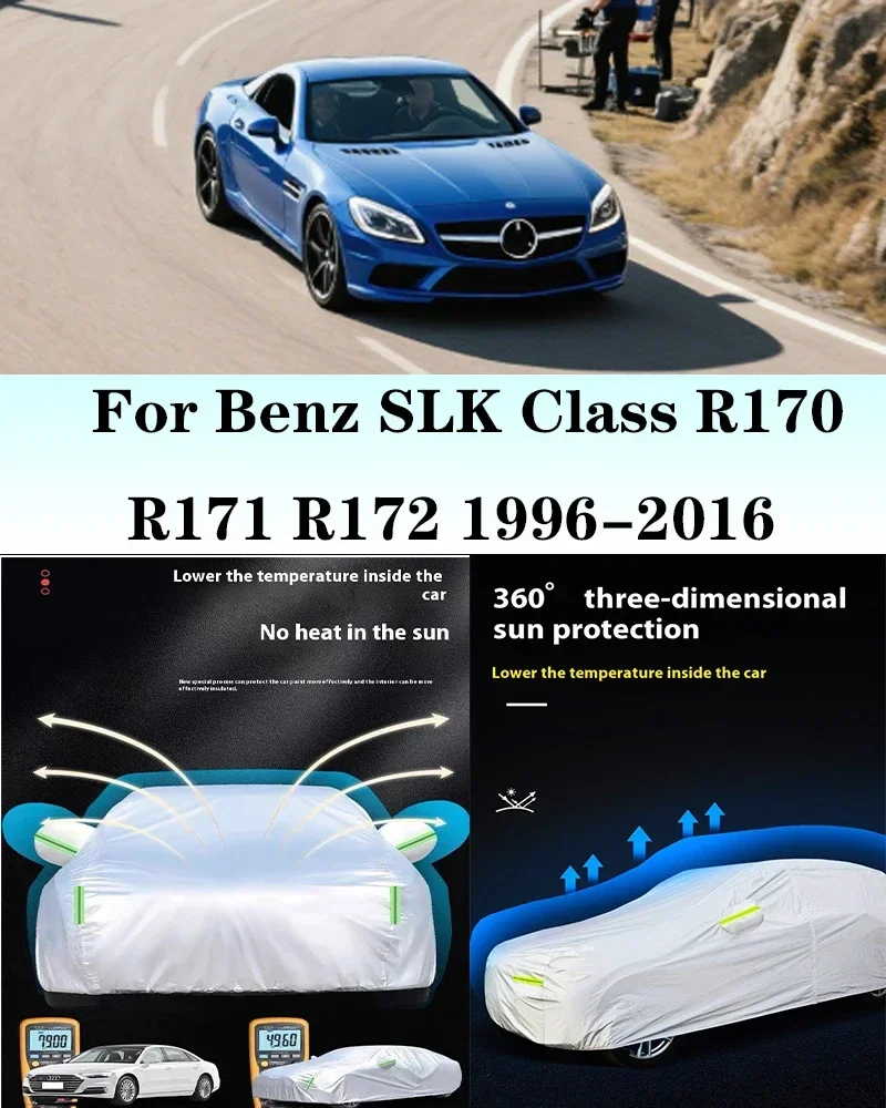 

For Mercedes Benz SLK Class R170 R171 R172 1996-2016 Car Cover Outdoor Sun Shade Rain Snow Dust Frost Resistant Anti-UV Cover