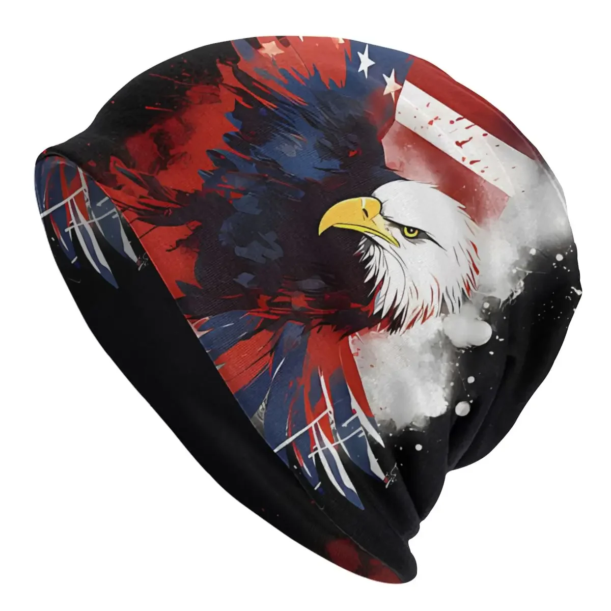 Bonnet Hats USA Flag Eagle Men Women's Thin Skullies Beanies Hat Independence Day Autumn Spring Warm Cap Hip Hop Caps