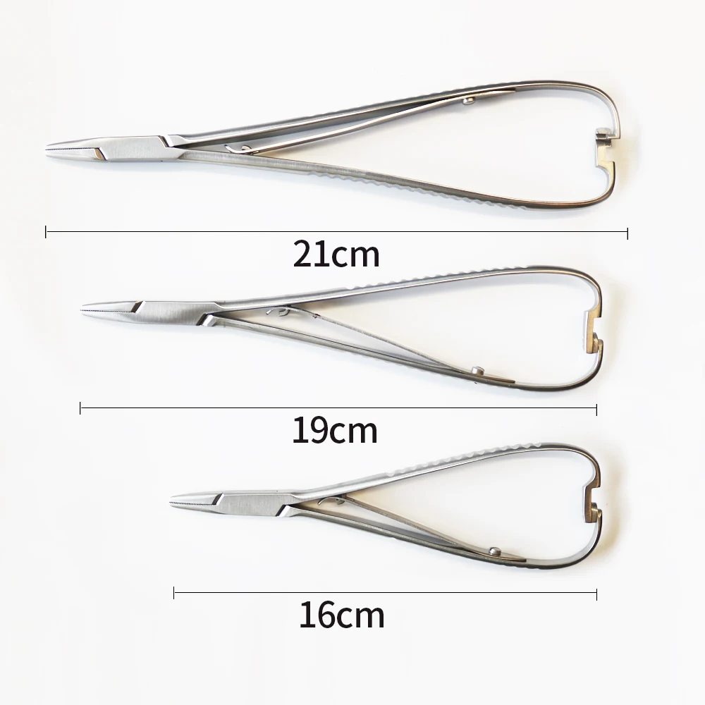 16cm/19cm/21cm Stainless Steel Needle Holder  Dental Orthodontic Tools