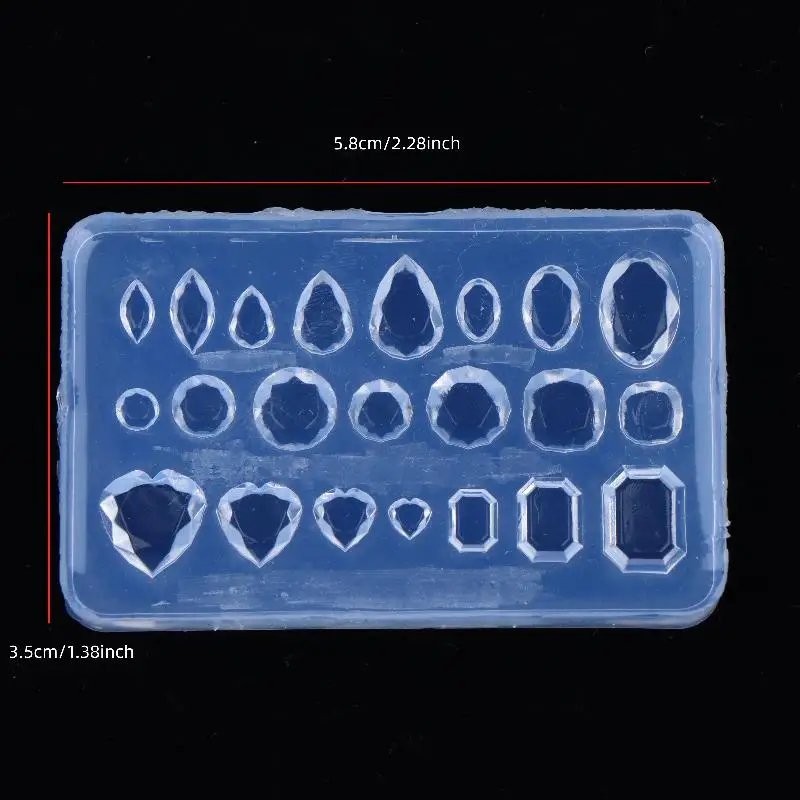 Nail-Art-Silikonform, verschiedene Stile, Edelstein-DIY-Werkzeug, Schmuckherstellung, Harz-Silikonform, Gießform – Detail 9