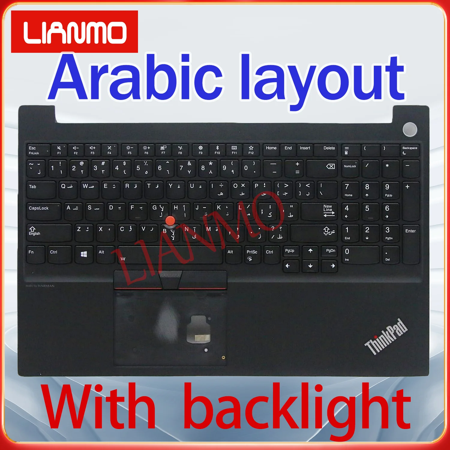 UK/AR/BE/BG/CH/DK/FR/HE/HU/IT/GR/LA/NO/NORD for Lenovo Thinkpad E15 Gen1 C-shell backlit keyboard