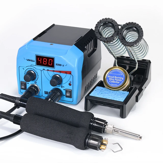 

YIHUA 939D II 3in1 Constant Temperature LED Digital Display Wood Burning Tools Pyrography Station
