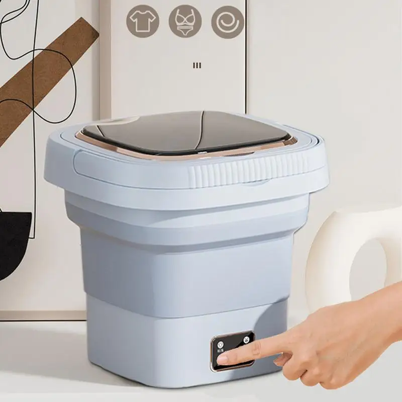 Portable Washing Machine 9L underwear Mini Washing Machine Intelligent Digital Display Folding Washing With Dehydration Function