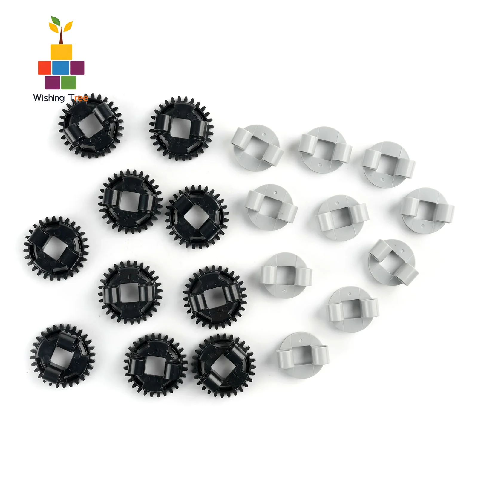 Jeu d'engrenages de plateau tournant à 28 dents, blocs de construction en plastique ABS, pièces techniques compatibles, Mini plate-forme rotative, 10 pièces