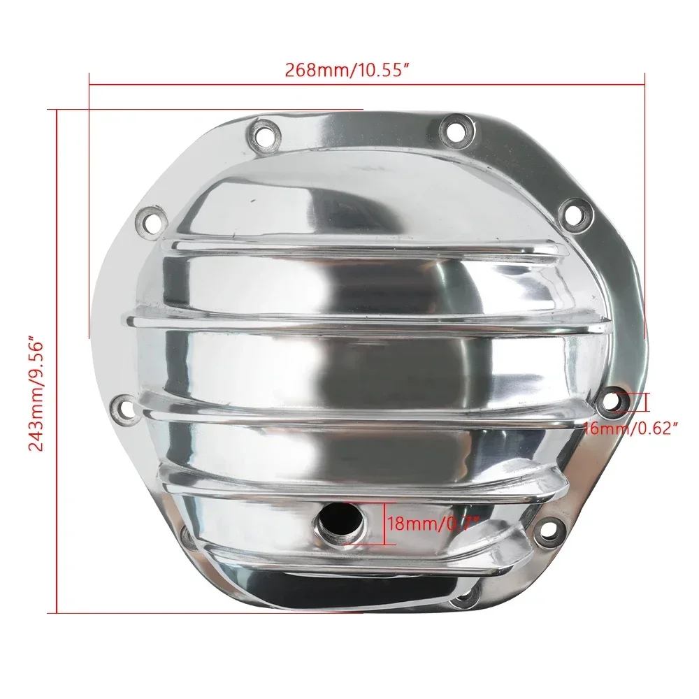 Capa diferencial de alumínio traseira de 10 parafusos, resistente ao desgaste, resistente, conveniente para dana 44 chevrolet dodge jeep harvester