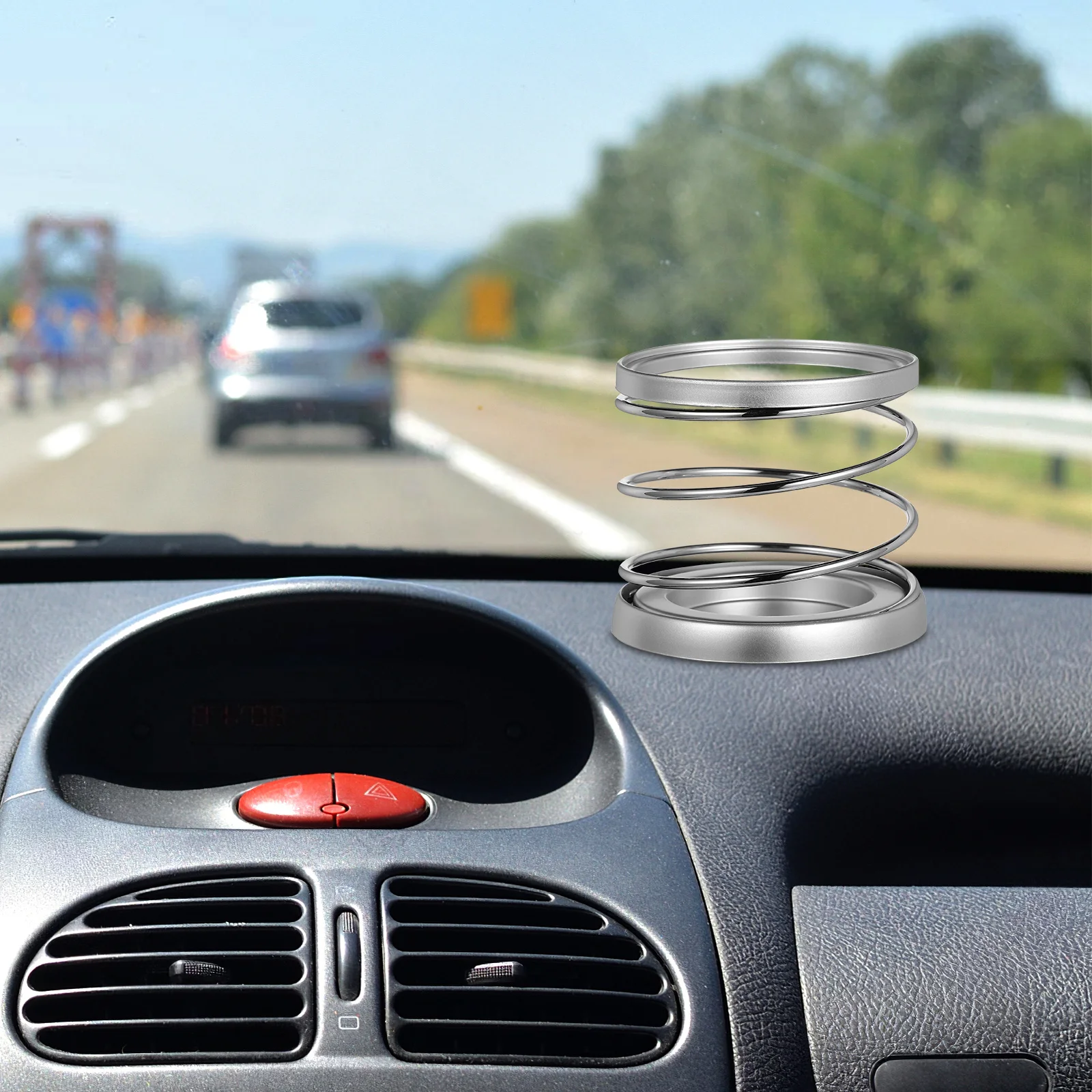 

Drink Holder Foldable Universal Cup Holder For Car Steel Wire Spring Dashboard Mount Storage Rack For Bottles Phones Keys