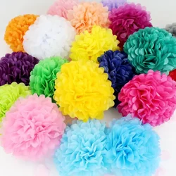 5pcs 10/15/20/25/30/35cm Wedding Decorative Paper Flower Ball Pom Poms 4-14 Inch Balls Party Home Decor Tissue Birthday supplies