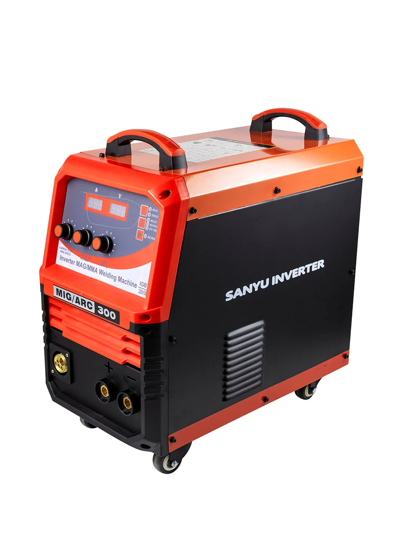 Dual voltage 220V 380V MIG-300 welding machine MIG/ARC 50-280A mig welders