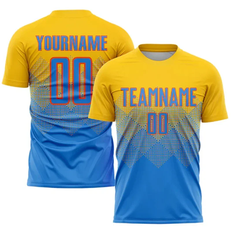 

Summer men's name personalized football street sportswear DIY personalized 3D printed sports fashion T-shirt