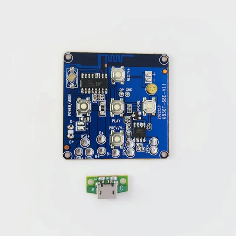 

Bluetooth speaker motherboard, amplifier board, circuit board, rechargeable with light, 3.7V lithium battery, 3W speaker