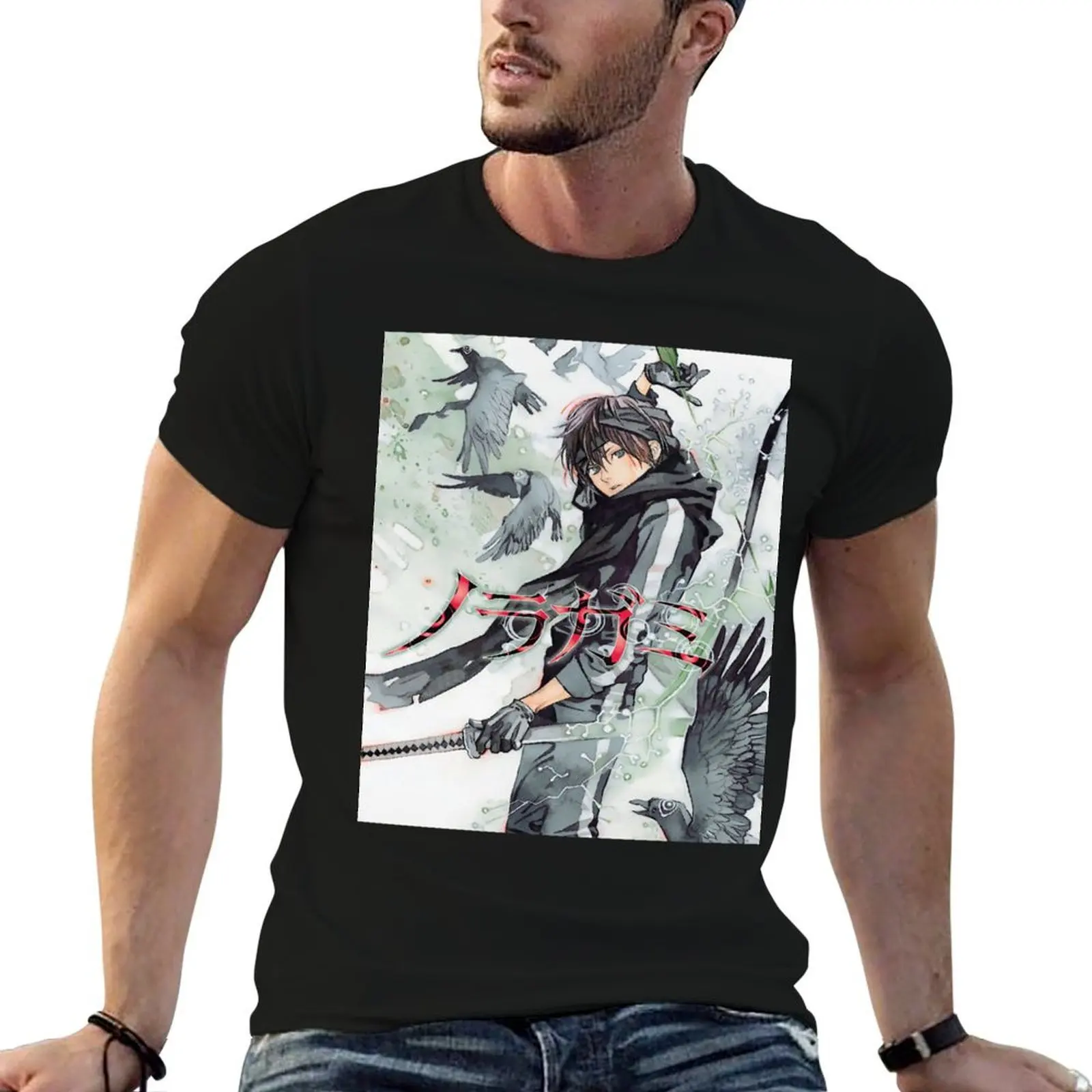 

noragami art T-Shirt anime t shirts oversize g man t shirts for men T-Shirt