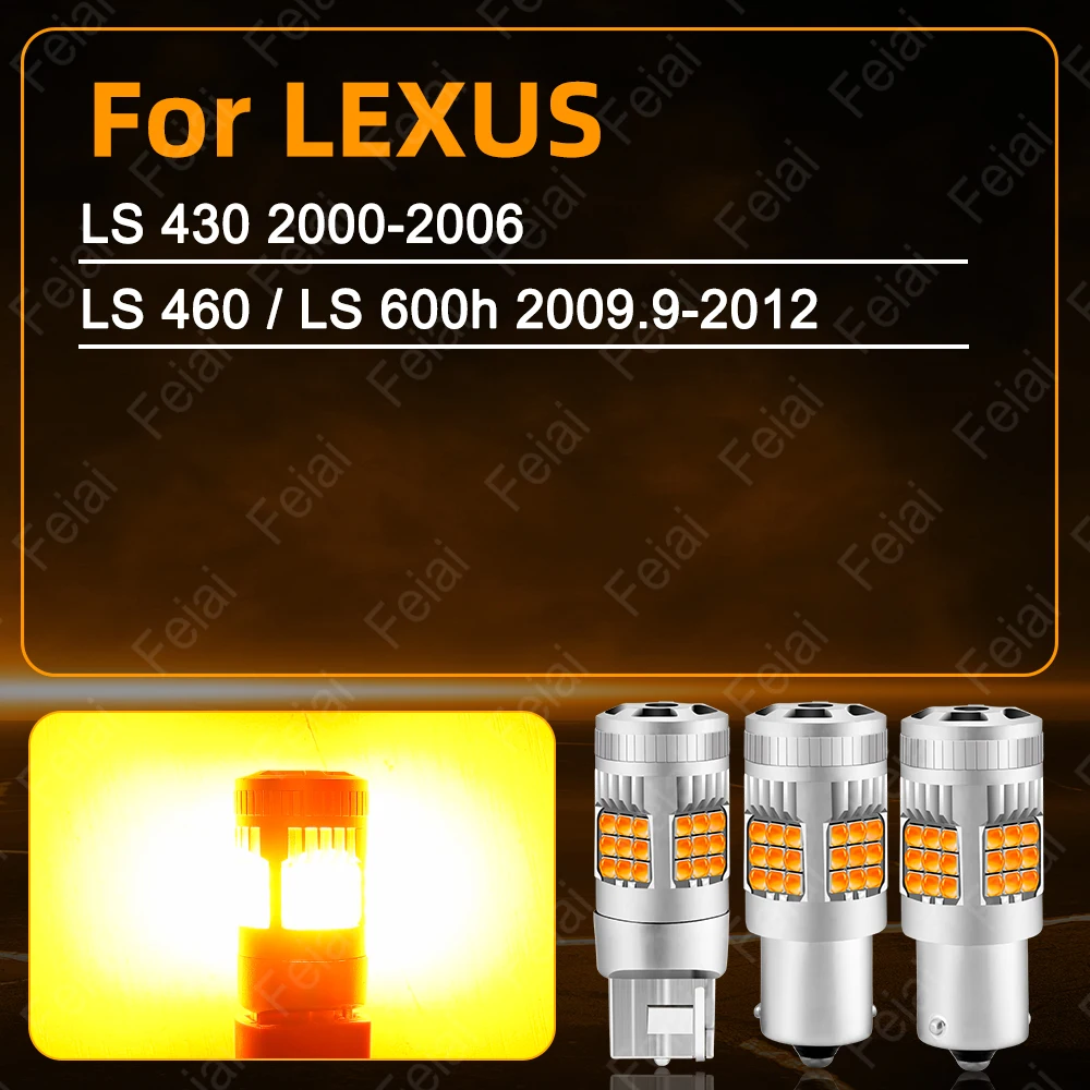 Car Turn Signal LED Light For Lexus LS460 LS600h LS430 LS 460 600h 430 Accessories LED Indicator Bulb Amber 2009 2010 2011 2012